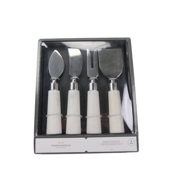 Threshold Manchester Cheese Knife Set (4 Pieces) New - Picture 2 of 5